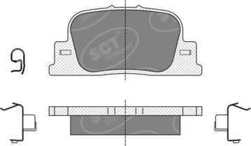 SCT-MANNOL SP 335 PR - Гальмівні колодки, дискові гальма avtolavka.club