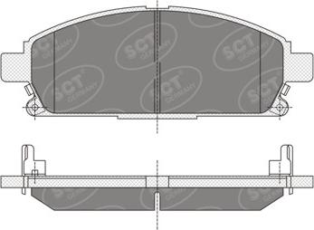 SCT-MANNOL SP 338 PR - Гальмівні колодки, дискові гальма avtolavka.club