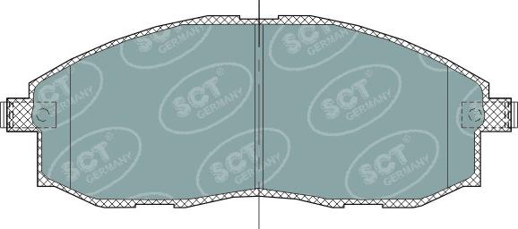 SCT-MANNOL SP 324 PR - Гальмівні колодки, дискові гальма avtolavka.club