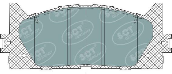 SCT-MANNOL SP325 - Гальмівні колодки, дискові гальма avtolavka.club