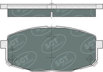 SCT-MANNOL SP374 - Гальмівні колодки, дискові гальма avtolavka.club