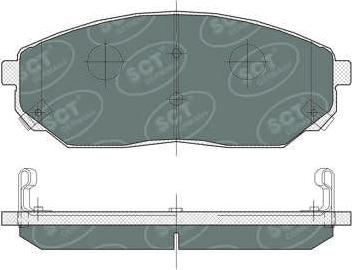 SCT-MANNOL SP 371 PR - Гальмівні колодки, дискові гальма avtolavka.club