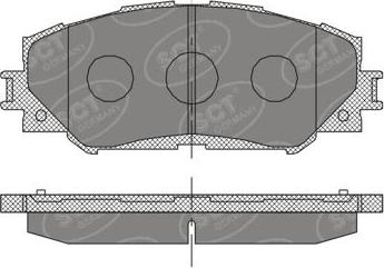 SCT-MANNOL SP 377 - Гальмівні колодки, дискові гальма avtolavka.club