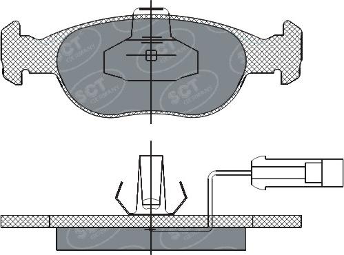 SCT-MANNOL SP 291 PR - Гальмівні колодки, дискові гальма avtolavka.club