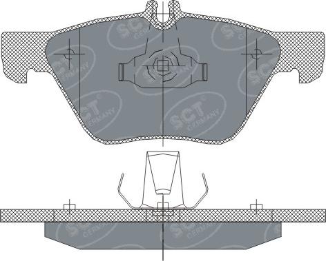 SCT-MANNOL SP 254 PR - Гальмівні колодки, дискові гальма avtolavka.club