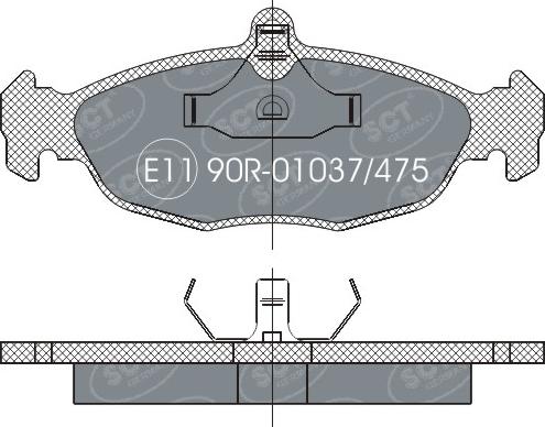 SCT-MANNOL SP 252 PR - Гальмівні колодки, дискові гальма avtolavka.club