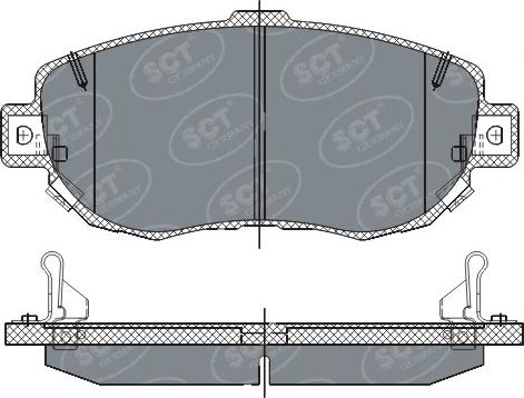 SCT-MANNOL SP261 - Гальмівні колодки, дискові гальма avtolavka.club