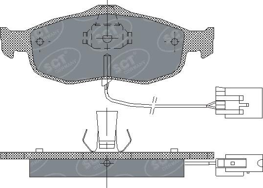 SCT-MANNOL SP 204 PR - Гальмівні колодки, дискові гальма avtolavka.club