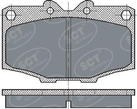 SCT-MANNOL SP 205 PR - Гальмівні колодки, дискові гальма avtolavka.club