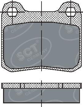 SCT-MANNOL SP200 - Гальмівні колодки, дискові гальма avtolavka.club