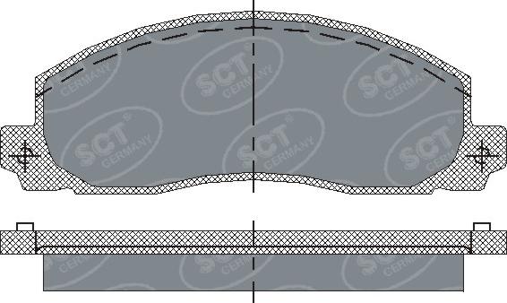 SCT-MANNOL SP 208 PR - Гальмівні колодки, дискові гальма avtolavka.club