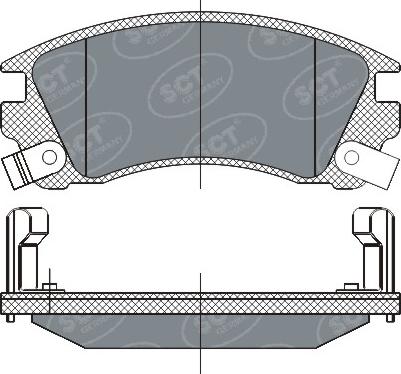 SCT-MANNOL SP 284 PR - Гальмівні колодки, дискові гальма avtolavka.club