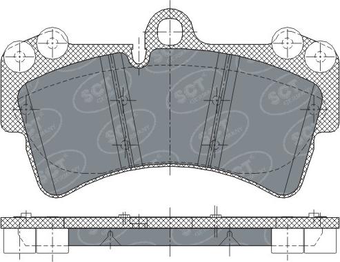 SCT-MANNOL SP 280 PR - Гальмівні колодки, дискові гальма avtolavka.club