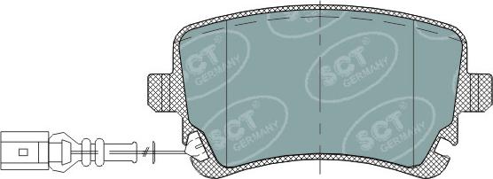 SCT-MANNOL SP 288 PR - Гальмівні колодки, дискові гальма avtolavka.club