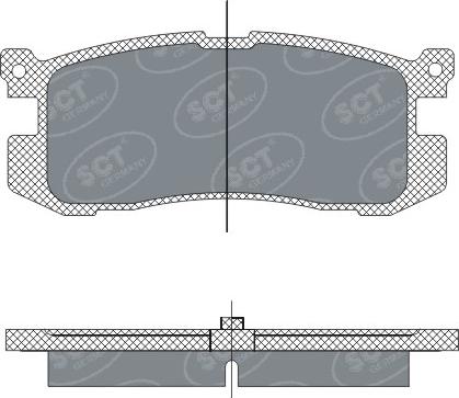 SCT-MANNOL SP 283 PR - Гальмівні колодки, дискові гальма avtolavka.club