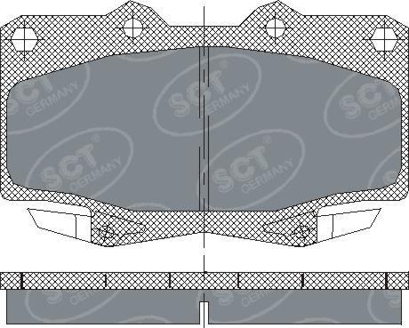 SCT-MANNOL SP 229 - Гальмівні колодки, дискові гальма avtolavka.club