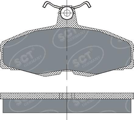 SCT-MANNOL SP 225 - Гальмівні колодки, дискові гальма avtolavka.club