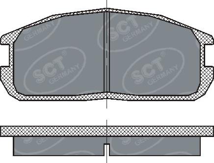 SCT-MANNOL SP220 - Гальмівні колодки, дискові гальма avtolavka.club