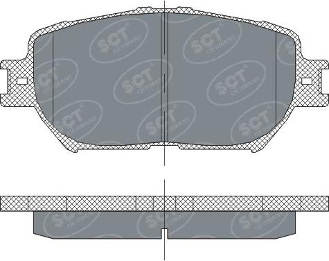 SCT-MANNOL SP 275 - Гальмівні колодки, дискові гальма avtolavka.club