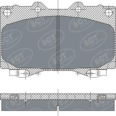 SCT-MANNOL SP 270 PR - Гальмівні колодки, дискові гальма avtolavka.club