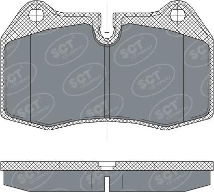 SCT-MANNOL SP 272 PR - Гальмівні колодки, дискові гальма avtolavka.club