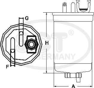 SCT-MANNOL ST 6120 - Паливний фільтр avtolavka.club