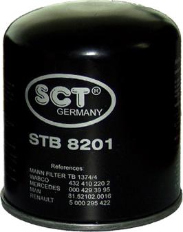 SCT-MANNOL STB 8201 - Патрон осушувача повітря, пневматична система avtolavka.club