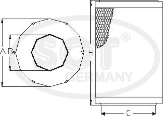 SCT-MANNOL SW 3815 - Фільтр додаткового повітря avtolavka.club