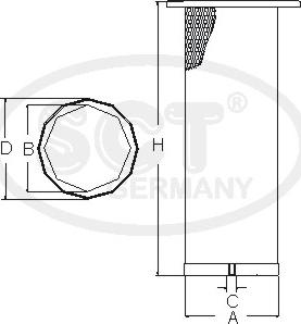 SCT-MANNOL SW 3836 - Фільтр додаткового повітря avtolavka.club