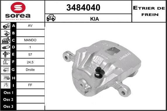 Sera 3484040 - Гальмівний супорт avtolavka.club