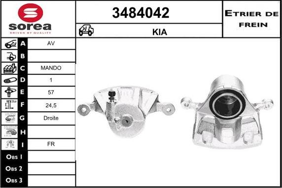 Sera 3484042 - Гальмівний супорт avtolavka.club