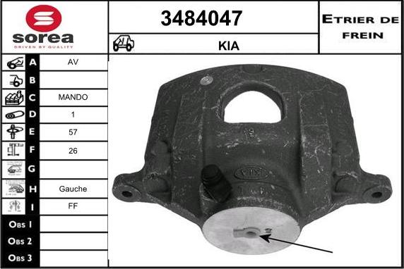 Sera 3484047 - Гальмівний супорт avtolavka.club