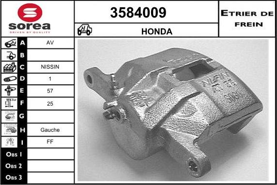 Sera 3584009 - Гальмівний супорт avtolavka.club