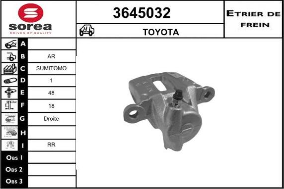 Sera 3645032 - Гальмівний супорт avtolavka.club