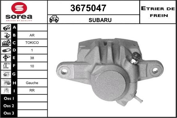 Sera 3675047 - Гальмівний супорт avtolavka.club