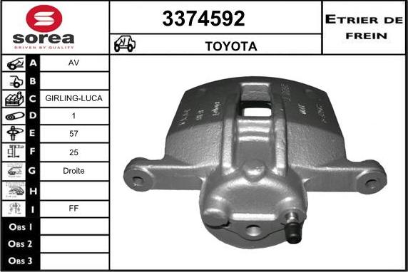 Sera 3374592 - Гальмівний супорт avtolavka.club