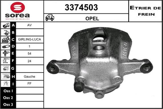 Sera 3374503 - Гальмівний супорт avtolavka.club