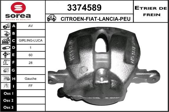 Sera 3374589 - Гальмівний супорт avtolavka.club