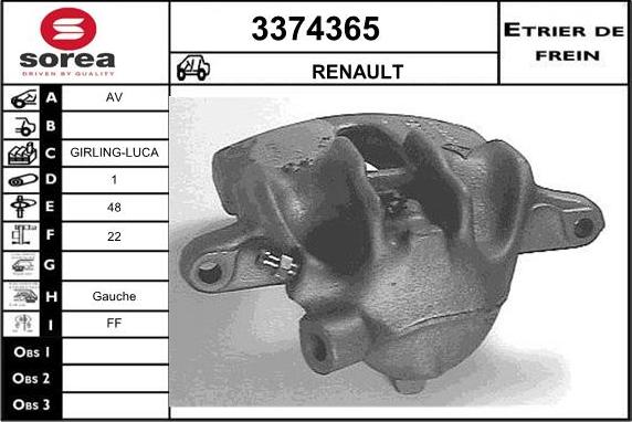 Sera 3374365 - Гальмівний супорт avtolavka.club