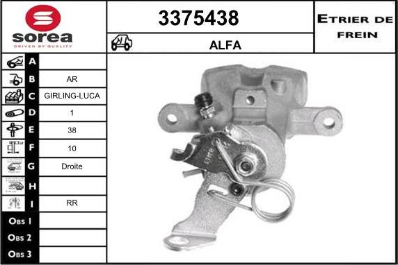 Sera 3375438 - Гальмівний супорт avtolavka.club