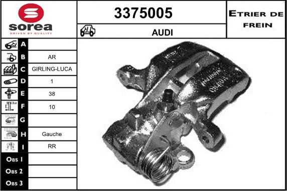 Sera 3375005 - Гальмівний супорт avtolavka.club