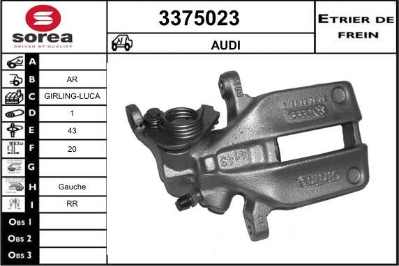 Sera 3375023 - Гальмівний супорт avtolavka.club