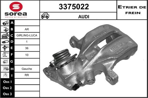 Sera 3375022 - Гальмівний супорт avtolavka.club