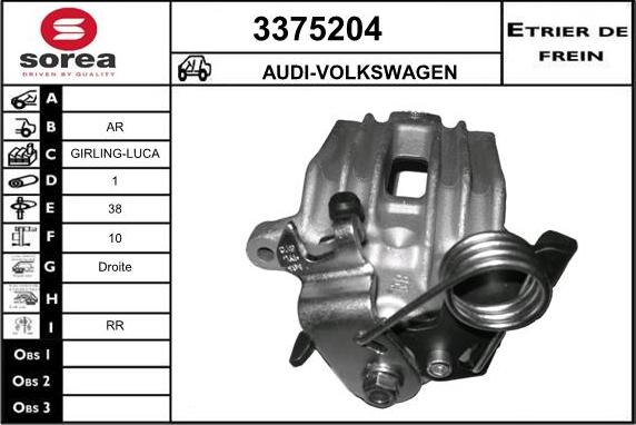 Sera 3375204 - Гальмівний супорт avtolavka.club