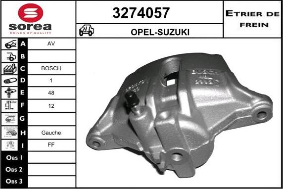 Sera 3274057 - Гальмівний супорт avtolavka.club