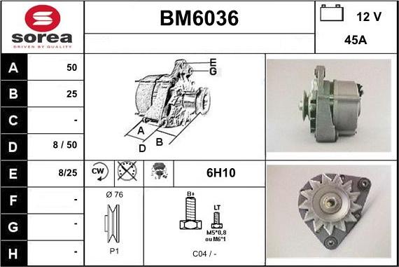 Sera BM6036 - Генератор avtolavka.club