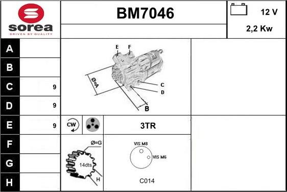 Sera BM7046 - Стартер avtolavka.club