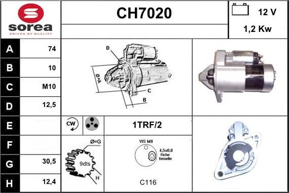 Sera CH7020 - Стартер avtolavka.club