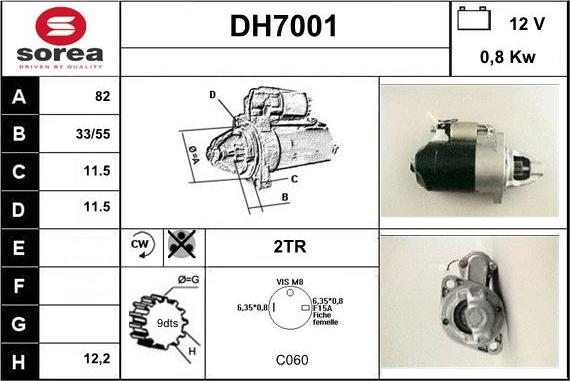 Sera DH7001 - Стартер avtolavka.club