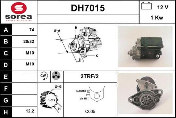 Sera DH7015 - Стартер avtolavka.club